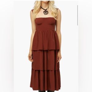 WeWoreWhat Tiered Midi Dress